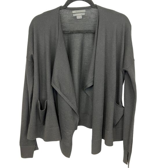 Armani Exchange 100% merino wool soft open cardigan sweater drape - Picture 8 of 12